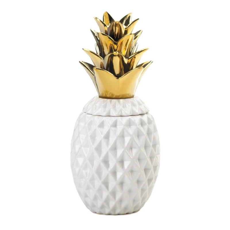 13 Gold-Topped Pineapple Jar