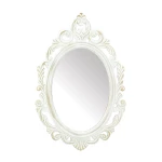 Antique White Wall Mirror