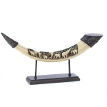 Lucky Elephant Tusk Sculpture