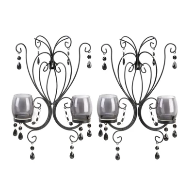 Midnight Elegance Wall Sconces