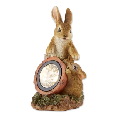 Rabbit Solar Light Statue