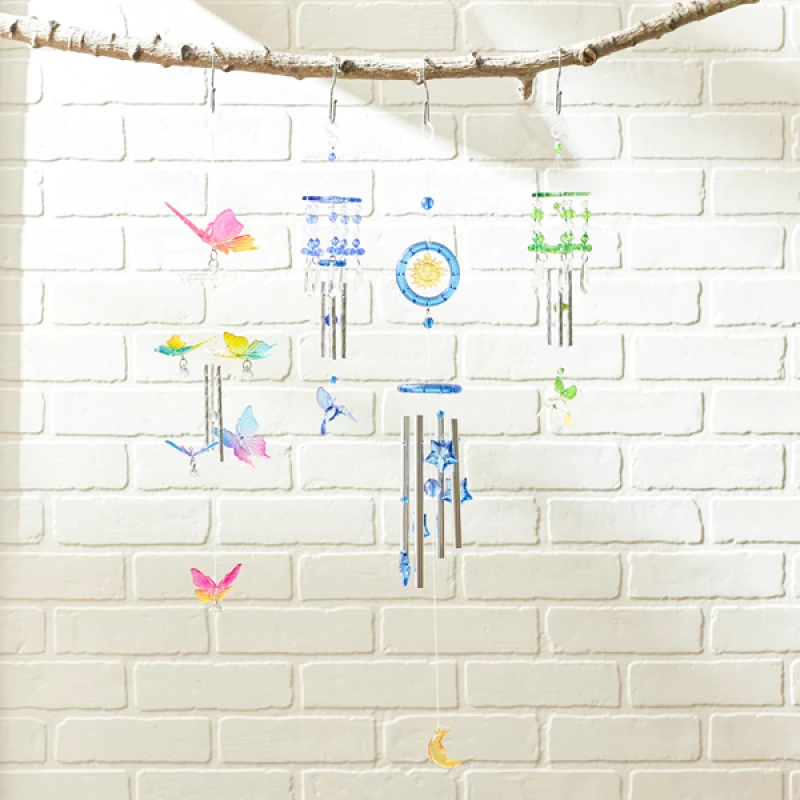 Rainbow Butterfly Wind Chimes