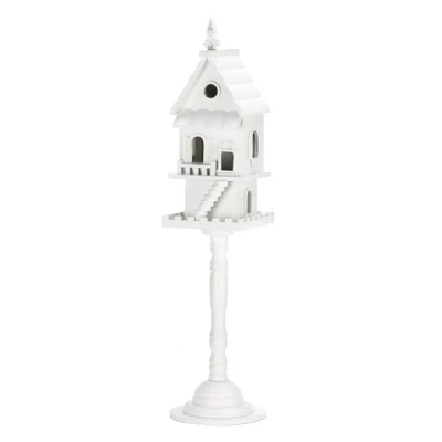 Two-Story Pedestal Birdhouse