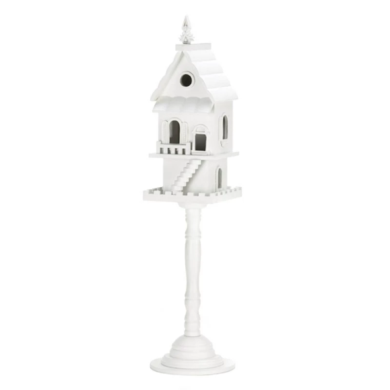 Two-Story Pedestal Birdhouse